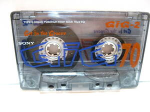 使用済み　中古　　カセットテープ　SONY　GIG2　Type2　ハイポジ　70分　1本　爪あり　No656　
