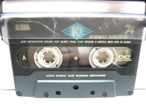 使用済み　中古　　カセットテープ　富士AXIA　ｋ1　Type1　ノーマル　74分　1本　爪あり　No667　スリムケース