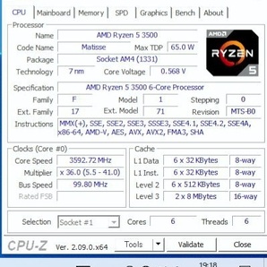 AMD Ryzen5 3500の画像3