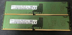 SK hynix DDR4-2666 4GB 2枚組(8GB) デスクトップメモリ HMA851U6CJR6N-VK