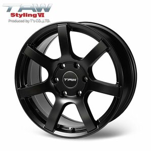 数量限定 \1スタート 200系ハイエース ホイール TAW Styling6 18X8.0J +37 6H139.7 マットブラック ホイール4本セット 18インチの画像2