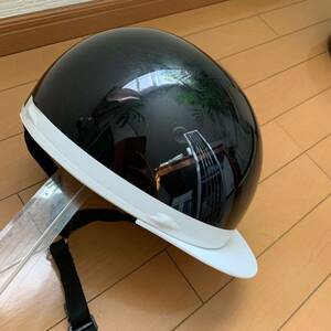 SGマーク セプトゥー バイク用 ヘルメット ブラック フリーサイズ CEPTOO ハーフヘルメット 黒 安全 頭部保護 レディース メンズ PSCマーク