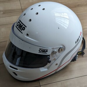 【中古】OMP GP-Rヘルメット(FIA8859-2015 2021製) バイザー＆テザー付きの画像2