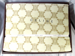 CELINE★セリーヌ　CL3040 FEG5004930　シルキータッチ　綿毛布　140×200cm　未使用★S11379