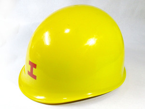★国鉄　電気用帽子　ヘルメット　中古　色ムラ有★S11431