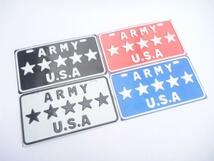 ○★☆インテリアナンバープレートARMY(赤)/ビンテージ/ガレージ（アメ車工具）★_画像3