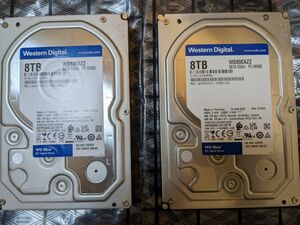 WESTERN DIGITAL WD80EAZZ 8TB HDD 2台セット