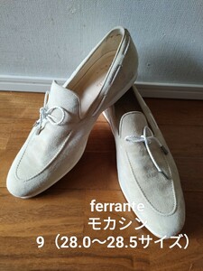 ferrante フェランテ デッキシューズ ベージュ 9 28.0～28.5センチ