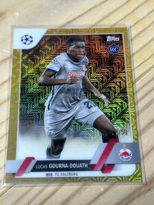 22-23 Topps Chrome UEFA Gold Refractor Lucas Gourna-Douath /50 RC サッカー セリエ Jリーグ