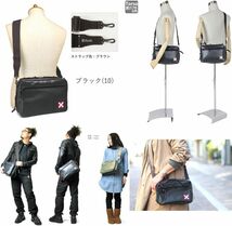 ★人気赤バッテン!!＆高機能使い勝手良!!★吉田カバン LUGGAGE LABEL LINER ショルダーバッグ /黒系色 No.951-09241_画像3