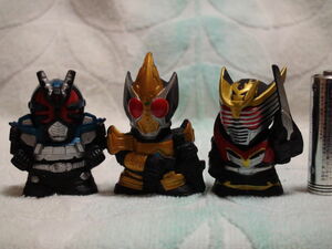 仮面ライダー龍騎 b23-1+仮面ライダーブレイド+555　食玩 おまけ 怪人　ヒーロー　ソフビ指人形　セット