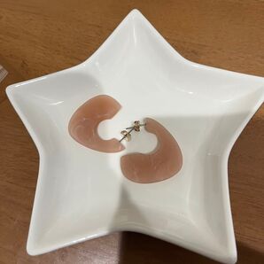 ピアス ピンク マット フープ ストーン マーブル アクセサリー
