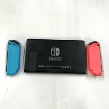 gb1598 送料無料！一部難有り動作品 ニンテンドースイッチ 本体 Nintendo Switch Joy-Con(L) ネオンブルー/(R) レッド 旧型モデル_画像4