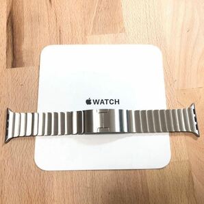 美品 純正 apple watch リンクブレスレット シルバー 38mm/40mm/41mmケース用 ステンレス 交換バンド MJ5G2FE/Aの画像1