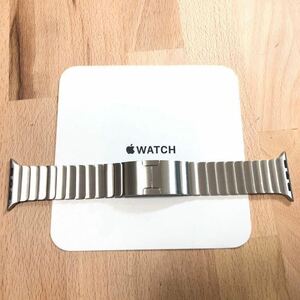 美品 純正 apple watch リンクブレスレット シルバー 38mm/40mm/41mmケース用 ステンレス 交換バンド MJ5G2FE/A