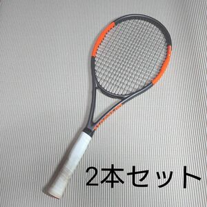 Wilson BURN95 v2.0 テニスラケット　オレンジ　グレー　①