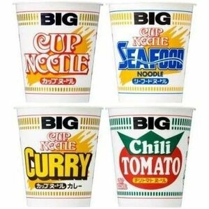 日清 計12個 各3個セット 4種 ビック BIG カップヌードル 128