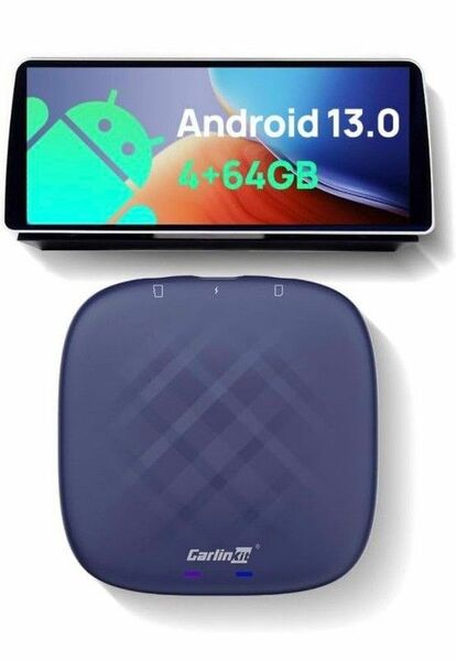 CarlinKit TBox Plus Android13.0 ワイヤレスCarPlayアダプター 4+64GB 