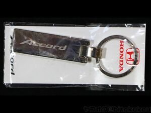 【ホンダ純正】アコード メタルプレートキーホルダー HONDA Accord ビニール袋入り 非売品 未開封・未使用 当時モノ レア