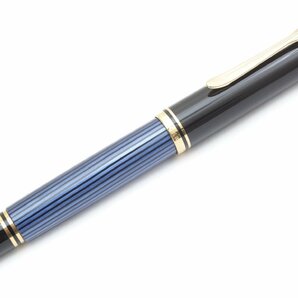 1S778☆ペリカン Pelikan☆ 万年筆 スーベレーン Ｍ400 青縞 ペン先14C-585 美品【ニューポーン】の画像1