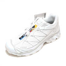 SALOMON XT-6 WHITE/WHITE/LUNAR ROCK US10.5 28.5cm L41252900 ( サロモン スニーカー XT-6 ホワイト/ホワイト/ルナロック )_画像4