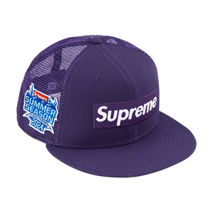 24SS Supreme Box Logo Mesh Back New Era Purple 7 1/2 ( シュプリーム ボックスロゴ メッシュ バック ニューエラ キャップ パープル 紫 )