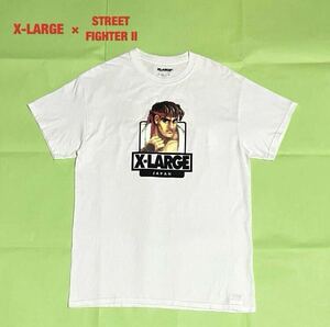 【人気】XLARGE×STREET FIGHTER2　コラボTシャツ　ビッグロゴ　リュウ　エクストララージ　ストリートファイター　ユニセックス　01173133
