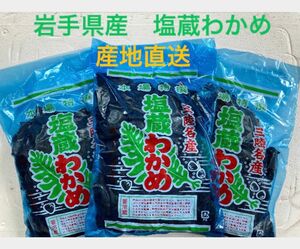 わかめ3袋　岩手県　産地直送　ブランドわかめ　おまけ付き　ミネラル