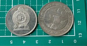 スリランカ　コイン　2枚セット　コレクション　硬貨　外国コイン　古銭　海外