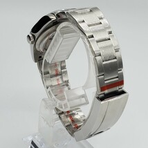 新品 自動巻 LARIMOKER ノーロゴ ピンク文字盤 36mm セイコー NH35 メンズ腕時計 機械式 サファイア風防 シースルーバック仕様_画像4