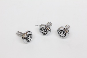 VW アルテオン/シロッコ/ボーラ/シャラン/Tロック/Tクロス 【フォルクスワーゲン純正アクセサリー】ナンバープレート取付用 化粧ボルト