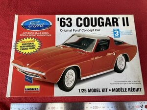 リンドバーグ 1/25 1963 フォード クーガー 2 未組立品 / lindberg ford cougar