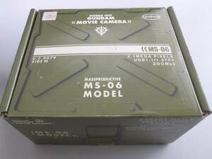 機動戦士ガンダム ムービーカメラ MS-06 ジオン兵モデル、メモリーカード（32MB）USBケーブル、ストラップ等 バンプレスト 動作未確認 古品