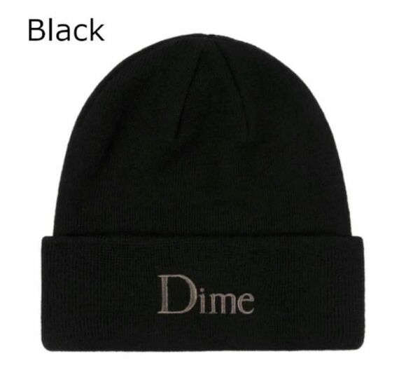 【完売品】Dime Montreal script beanie black