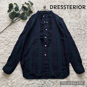 DRESSTERIOR ドレステリア　チェックフリルシャツ