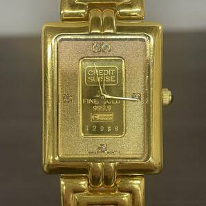 ELGIN エルジン FK-557 FINE GOLD 999.9 gold ingot 1g クォーツ 腕時計 h103の画像2