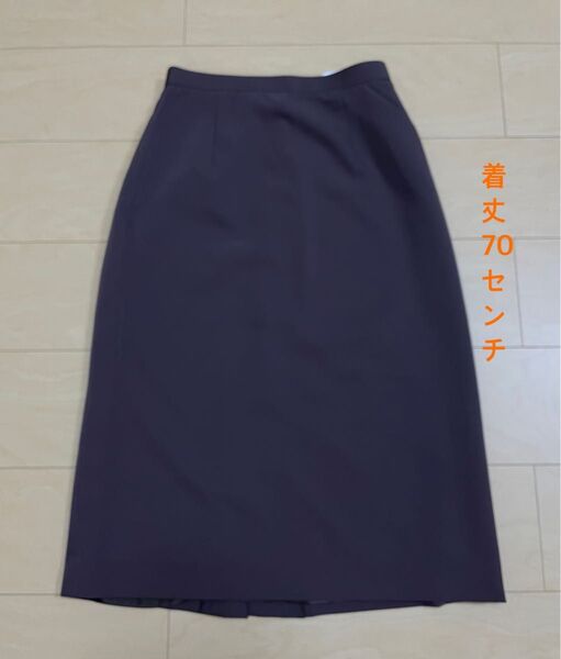 最終セール スカート タイトスカート OL レトロ 昭和 茶色 膝下