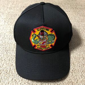 Supreme 22FW FDNY Engine 9 5-Panel シュプリーム キャップ ブラック CHINATOWN