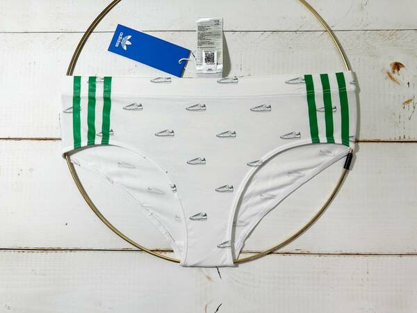 【即決】adidas アディダス レーシングショーツ(インナー用) 女性用 Hipster 下着 ブルマ White/Green 海外S