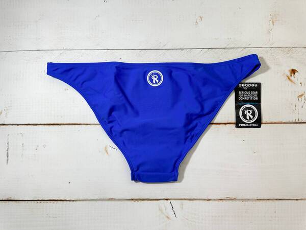 【即決】RoxVolleyBall 女性用 ビーチバレー ビキニ ショーツ 水着 ブルマ リオバック Blue 海外XL