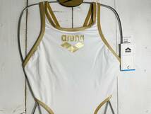 【即決】Arena アリーナ 女性用 競泳水着 Big Logo White USA32_画像5