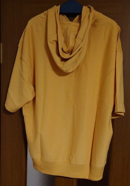 新品 GU MEN スウェTパーカ 5分袖 OSB+EC サイズL YELLOW