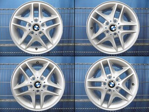 新車外しE46BMW3シリーズ純正ホイール▼16インチ7J＋47 5穴PCD120●4本セット●BBS RD128 長期保管品●(wW067