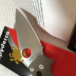 1円～ 新品 SPYDERCO スパイダルコ ゴールデンコロラド M390 マニックス2 フォールディングナイフ ブラウン G?10 キャンプ IW404BK12SPY_Dの画像4