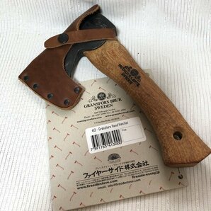 1円～ 美品 GRANS FORS BRUKS グレンス フォッシュ ブルーク 413 ハンド ハチェット 手斧 日本語 しおり キャンプ アウトドア IW404BK14GRNの画像9