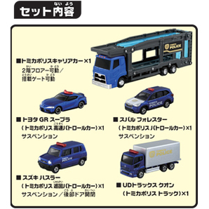 即 新品未開封 トミカポリス出動! ポリスキャリアカーセット パトカー 4種 トミカ tomica タカラトミー takaratomy 同梱可 送料950円～の画像3