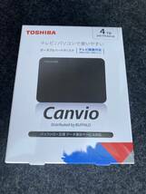 ★新品★未開封★ HD-TPA4U3-B ブラック 外付HDD 4TB 東芝 CANVIO _画像1