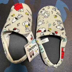 SNOOPY スヌーピー ルームスリッパ グレー