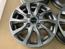 BRIDGESTONE　バルミナ　　アルミホイール　１３　４ｊ　＋４５　濃いシルバー　４穴　１００_画像3