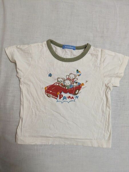 110　ファミリア　おはなしTシャツ 車半袖 キッズ　男の子